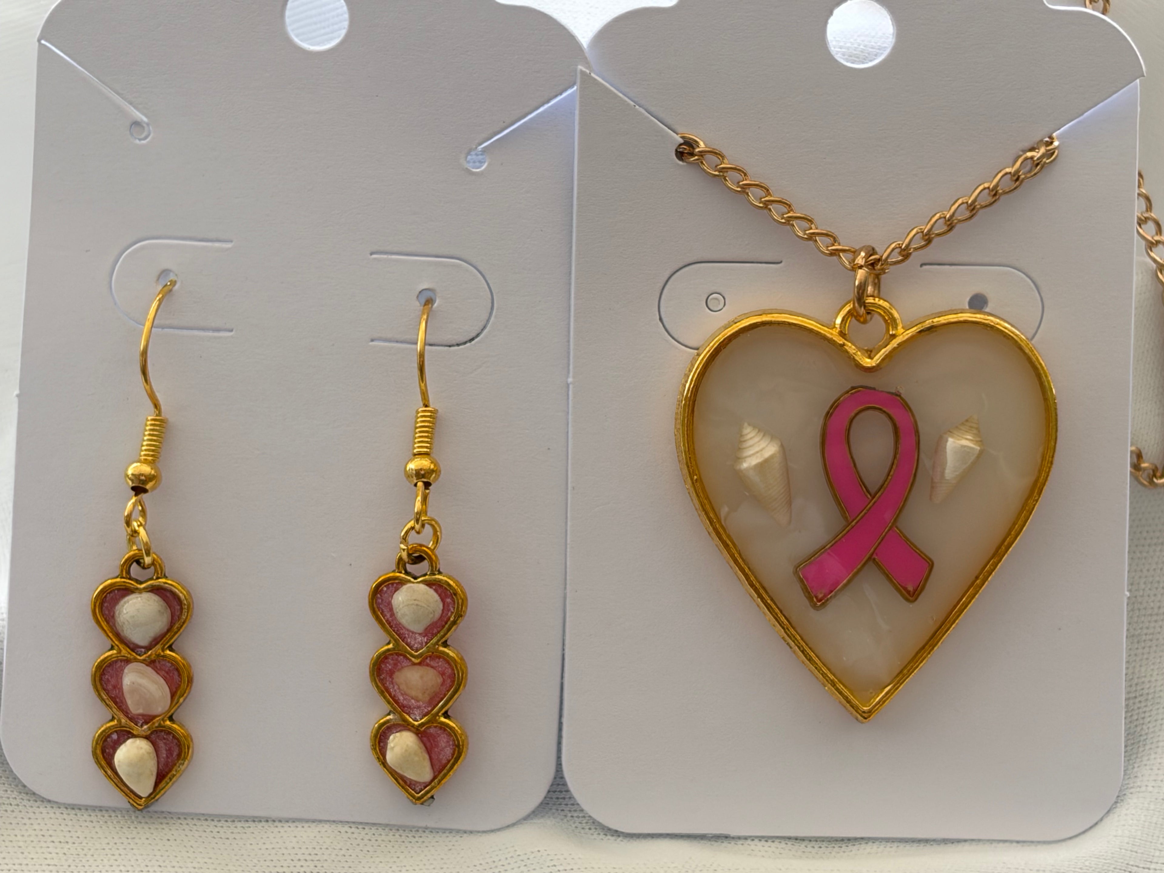 Golden Hope- Dark Pink Ribbon Awareness Set