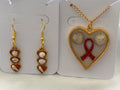 Golden Strength- Red Hope Ribbon Coastal Set
