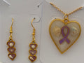 Golden Amethyst- Purple Ribbon Awareness Set