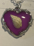 Violet Tide Heart Necklace