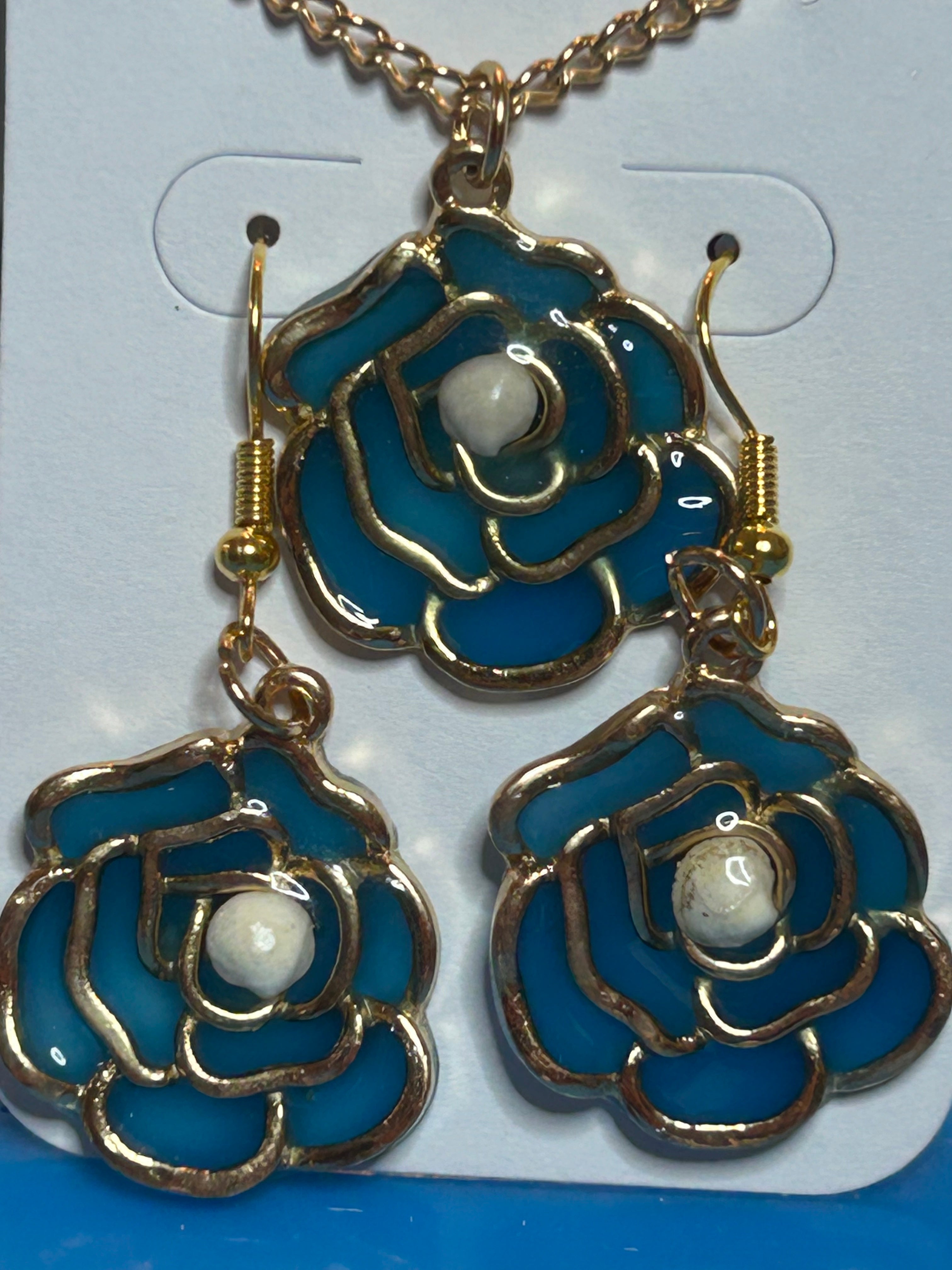 Azure Bloom Coastal Set